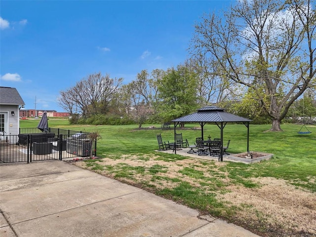 3 Jura Ct, Ofallon, MO 63368 - view of yard with a gazebo and a gate