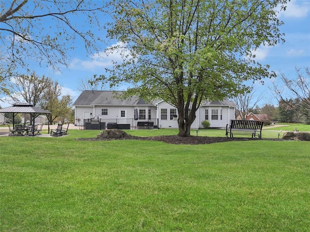 3 Jura Ct, Ofallon, MO 63368 - rear view of house featuring a gazebo and crawl space