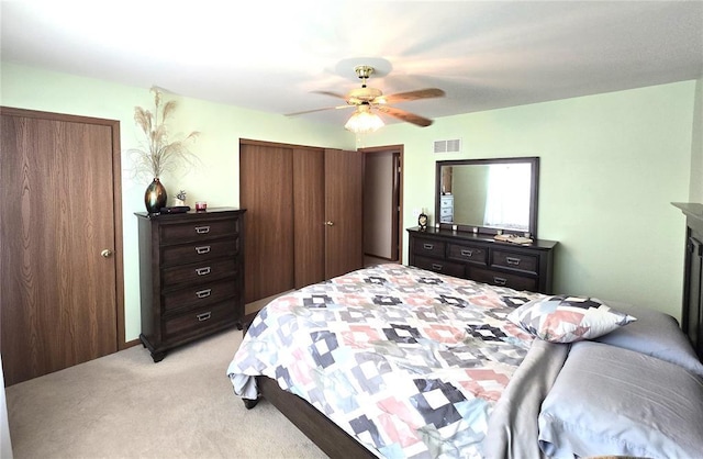 817 Daniels Trl, Marthasville, MO 63357 - bedroom with light colored carpet and a ceiling fan