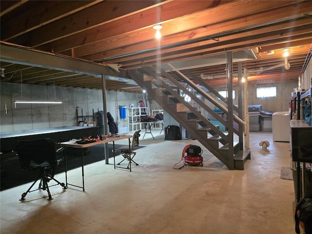 817 Daniels Trl, Marthasville, MO 63357 - below grade area with stairway