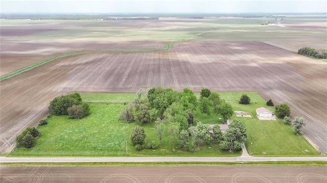 27467 Spruce Rd, Greenfield, IL 62044 - aerial overview of property's location featuring rural landscape and farmland