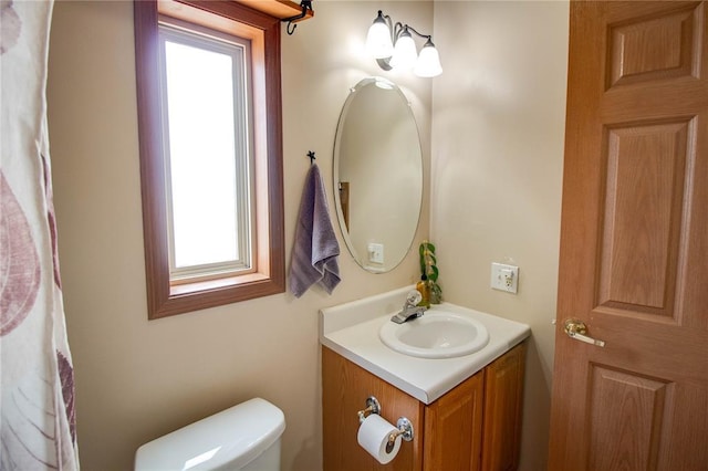 27467 Spruce Rd, Greenfield, IL 62044 - half bathroom with toilet and vanity