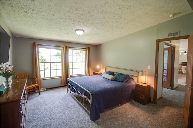 27467 Spruce Rd, Greenfield, IL 62044 - bedroom featuring carpet floors and a textured ceiling