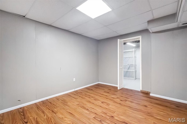193 Harbor View Dr, Lake St Louis, MO 63367 - spare room with a paneled ceiling and light wood finished floors