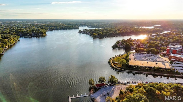 193 Harbor View Dr, Lake St Louis, MO 63367 - drone / aerial view of a nearby body of water