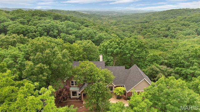 1553 Ridge Rd, Wildwood, MO 63021 - view from above of property with a forest