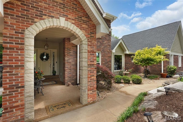 1553 Ridge Rd, Wildwood, MO 63021 - doorway to property with brick siding
