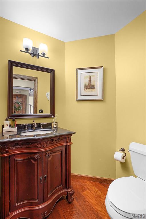 1553 Ridge Rd, Wildwood, MO 63021 - half bath with wood finished floors and vanity