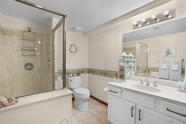 1553 Ridge Rd, Wildwood, MO 63021 - full bath featuring tile patterned flooring, vanity, and a shower stall