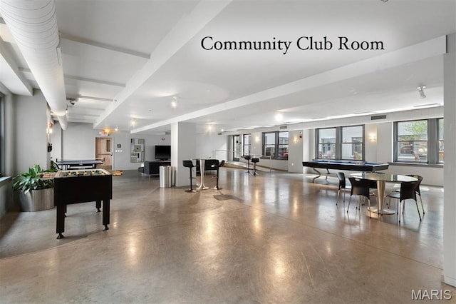 915 Olive St Unit 910, Saint Louis, MO 63101 - game room featuring pool table and concrete floors