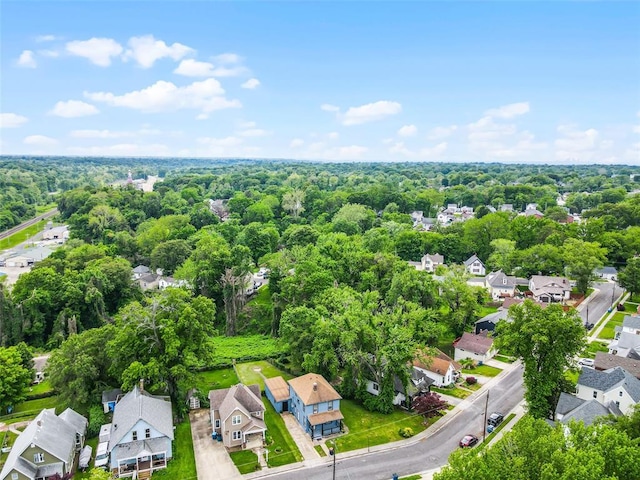 aerial perspective of suburban area