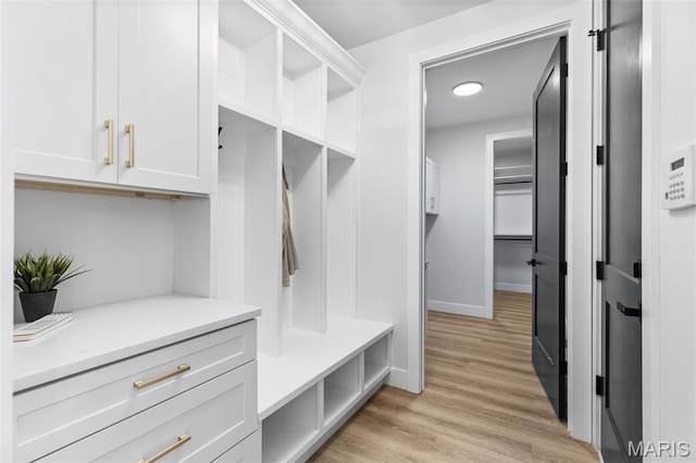 401 Rayburn Ave, Sunset Hills, MO 63127 - mudroom featuring light wood-style floors and baseboards
