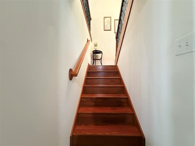 view of stairway