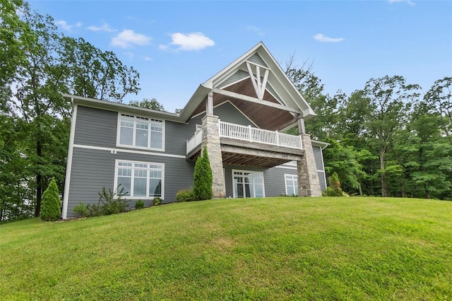 4196 Stone Crest Cpe, Girardeau, MO 63701 - rear view of property featuring a yard