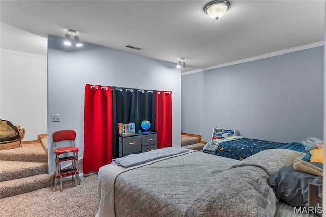 15092 State Highway Ad, Dexter, MO 63841 - bedroom featuring carpet floors and ornamental molding