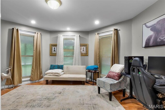 15092 State Highway Ad, Dexter, MO 63841 - sitting room with recessed lighting and wood finished floors