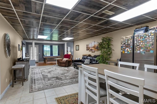 15092 State Highway Ad, Dexter, MO 63841 - dining room with light tile patterned floors and baseboards