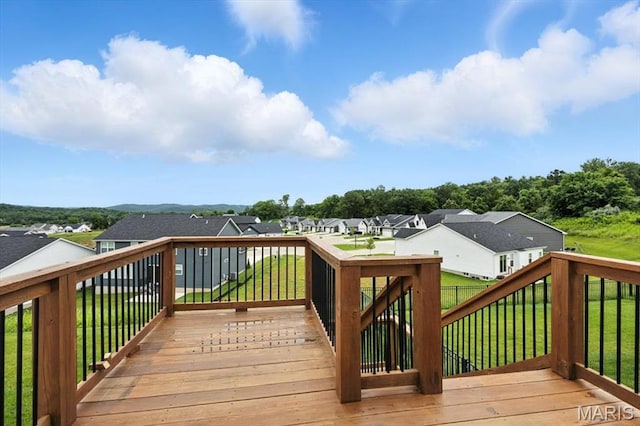 2112 Windswept Farms Dr, Eureka, MO 63025 - wooden terrace with a residential view and a yard