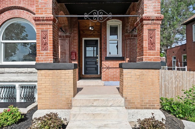 3235 S Jefferson Ave, Saint Louis, MO 63118 - entrance to property with fence and brick siding