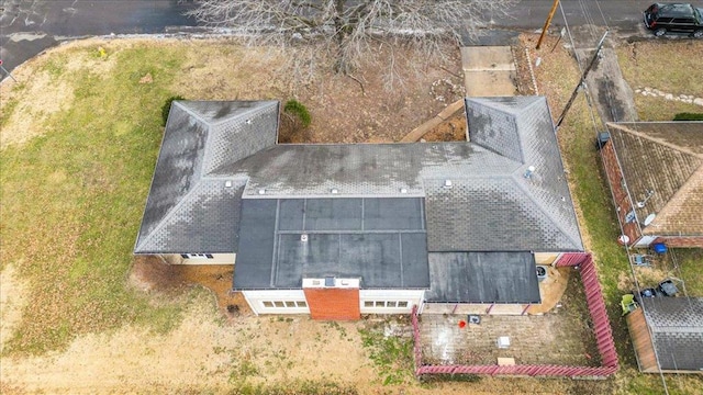 view from above of property