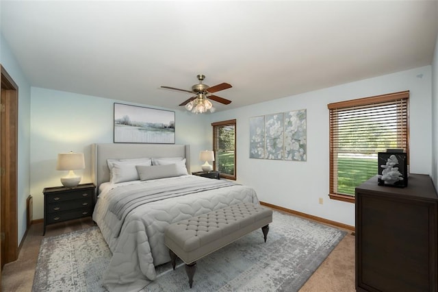 14 Wimbly Pl, Saint Charles, MO 63301 - carpeted bedroom with baseboards and a ceiling fan