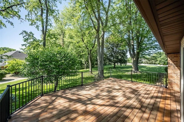 14 Wimbly Pl, Saint Charles, MO 63301 - wooden deck with a yard