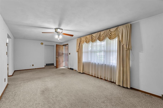 626 Sue Dr, Jackson, MO 63755 - spare room with ceiling fan and baseboards