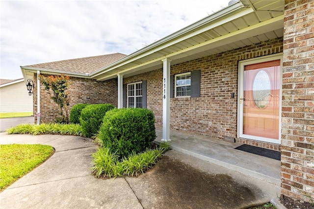 1114 Daffodil St, Sikeston, MO 63801 - doorway to property with brick siding