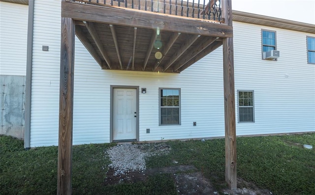 20998 Halifax Dr, Saint Robert, MO 65584 - rear view of property featuring a wooden deck and cooling unit