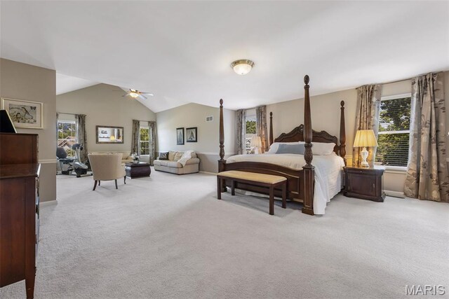 943 Sheffield Forest Ct, Saint Louis, MO 63021 - carpeted bedroom with multiple windows and lofted ceiling