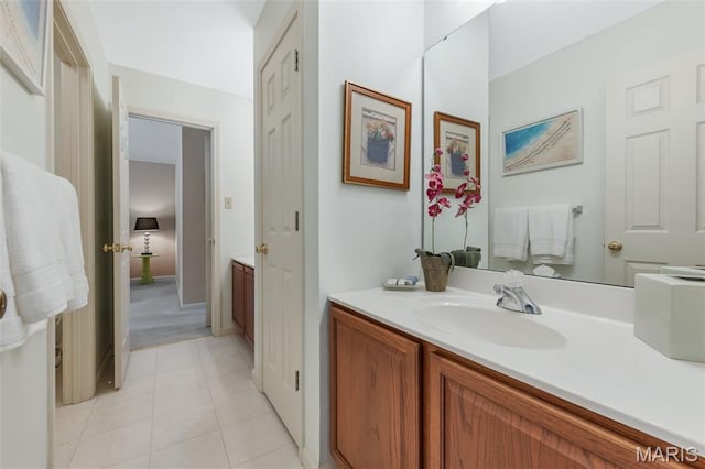 943 Sheffield Forest Ct, Saint Louis, MO 63021 - bathroom featuring vanity and tile patterned flooring