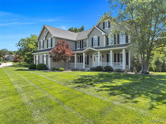 943 Sheffield Forest Ct, Saint Louis, MO 63021 - view of front of property with covered porch and a front yard