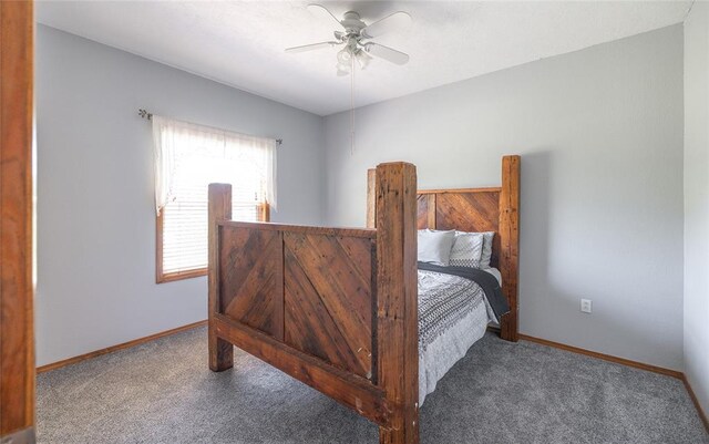 12755 Echo Ln, Plato, MO 65552 - carpeted bedroom featuring baseboards and ceiling fan