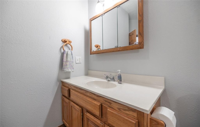 12755 Echo Ln, Plato, MO 65552 - bathroom with vanity and a textured wall
