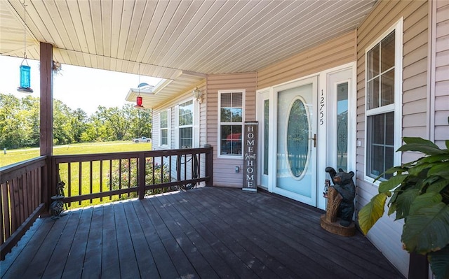 12755 Echo Ln, Plato, MO 65552 - view of wooden porch