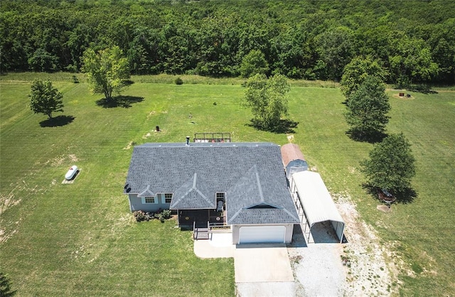 12755 Echo Ln, Plato, MO 65552 - view from above of property with a forest