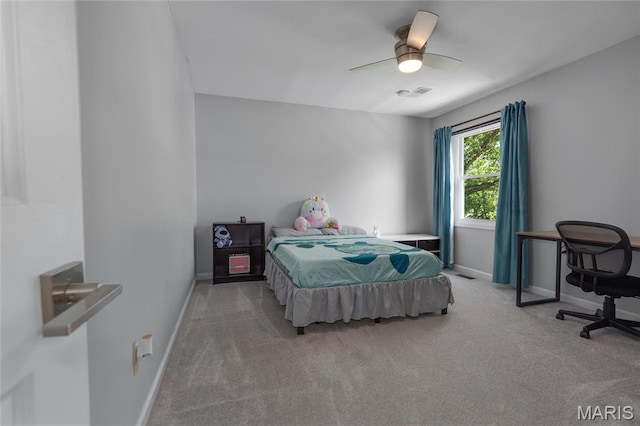 16027 Clarkson Woods Dr, Chesterfield, MO 63017 - bedroom featuring carpet flooring and a ceiling fan