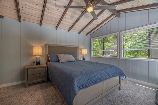 600 Innisfree Lake Dr, Innsbrook, MO 63390 - carpeted bedroom featuring wood ceiling and wooden walls