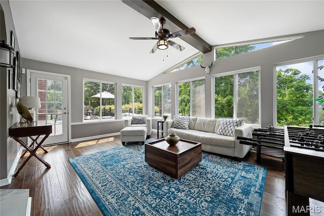 9800 Countryshire Pl, Creve Coeur, MO 63141 - sunroom featuring healthy amount of natural light, hardwood / wood-style flooring, and a deck
