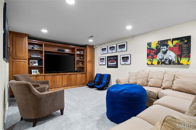 9800 Countryshire Pl, Creve Coeur, MO 63141 - living room with light carpet and recessed lighting