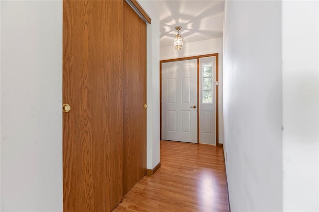 487 Prentice Dr, Ofallon, MO 63376 - corridor with light wood-style floors and baseboards