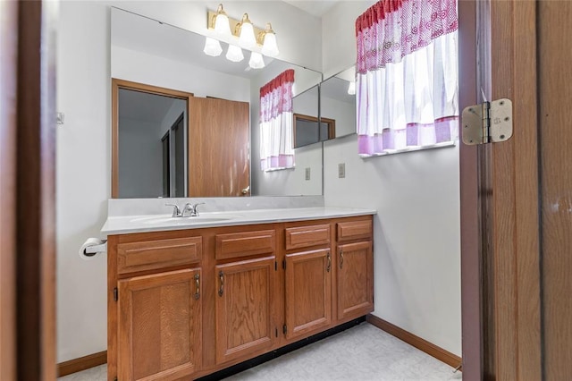 487 Prentice Dr, Ofallon, MO 63376 - bathroom featuring vanity and baseboards
