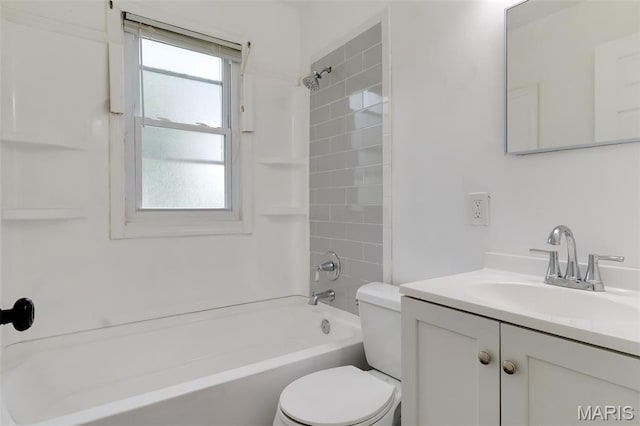 8115 Myrick St, Berkeley, MO 63134 - full bathroom with toilet, vanity, and washtub / shower combination