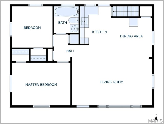 8115 Myrick St, Berkeley, MO 63134 - property floor plan