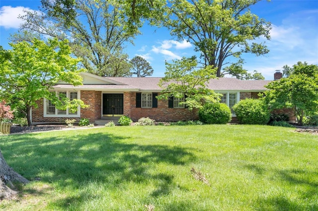 10014 Aldred Dr, Sunset Hills, MO 63128 - single story home with a front lawn and brick siding