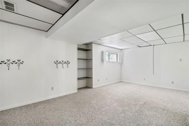 10014 Aldred Dr, Sunset Hills, MO 63128 - basement featuring carpet flooring and baseboards