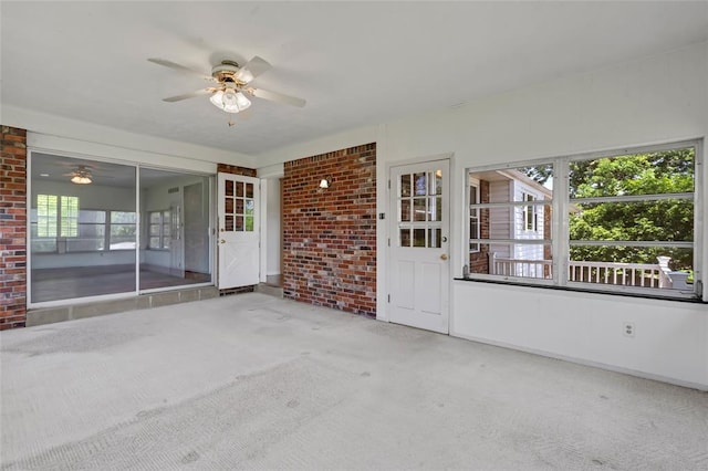 10014 Aldred Dr, Sunset Hills, MO 63128 - view of patio featuring ceiling fan