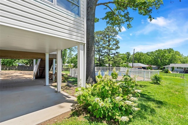 10014 Aldred Dr, Sunset Hills, MO 63128 - view of yard with stairs