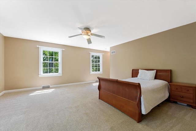 15 Briarcliff Rd, Ladue, MO 63124 - bedroom featuring baseboards, carpet, and ceiling fan
