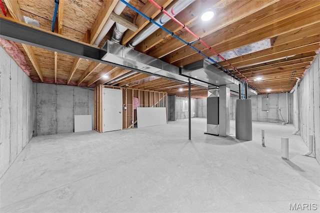 280 Railroad St, Moscow Mills, MO 63362 - unfinished basement featuring electric panel